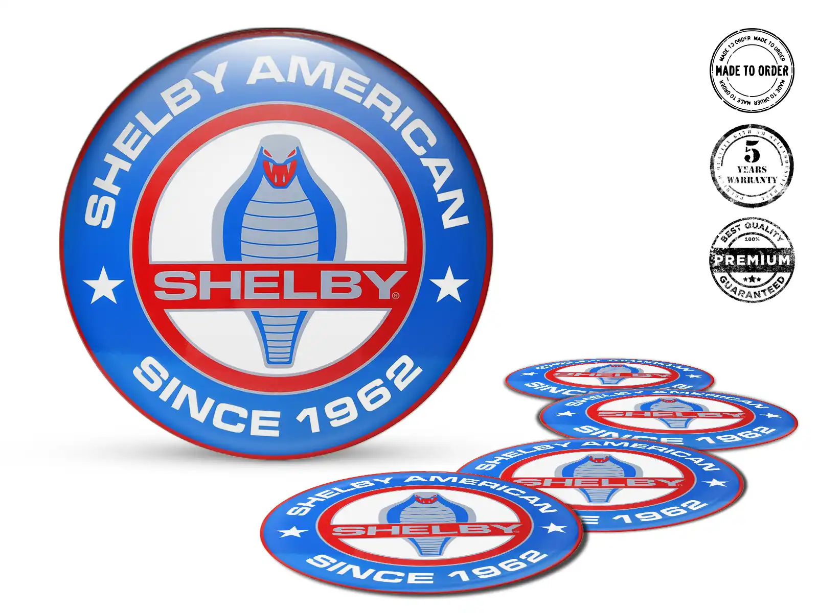 Shelby Felgendekor Stil Premium-Dome-Ausgabe